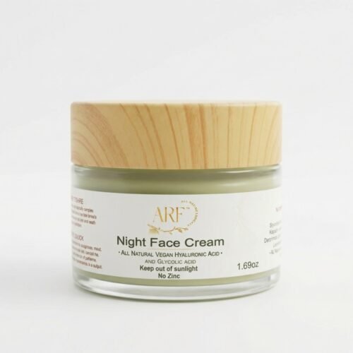 Night Face Cream (1.69oz) VEGAN HYALURONIC Acid & GLYCOLIC Acid